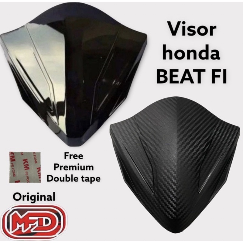 Visor windshield honda beat fi  HITAM  dan CARBON