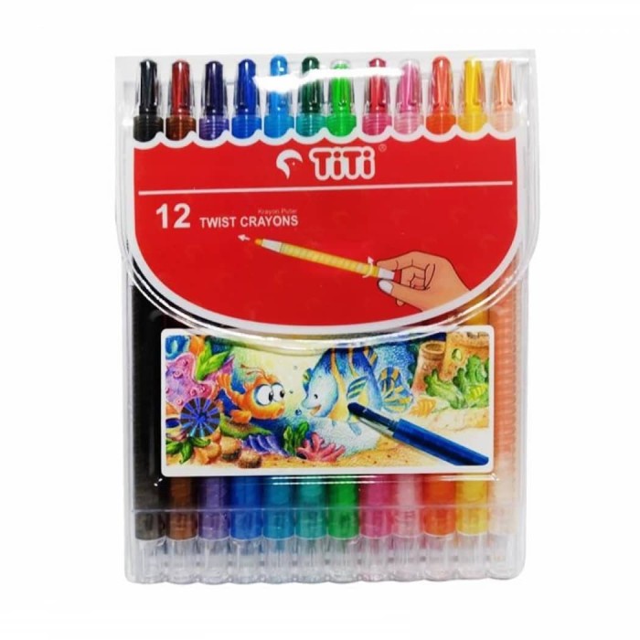 

[COD AKTIF] crayon TiTi 12 putar