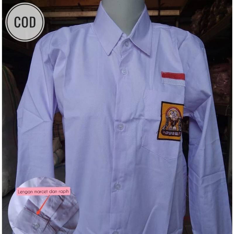 SERAGAM SEKOLAH PUTIH SMP Terbaik Baju PUTIH LENGAN PANJANG KAIN OXFORD
