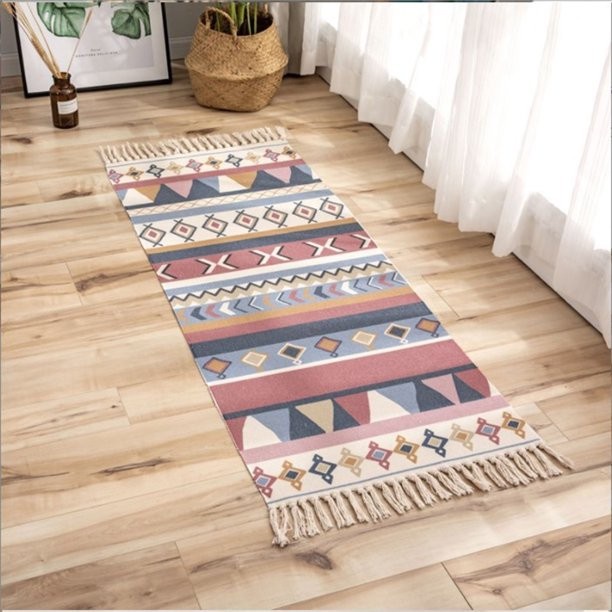 Carpet Floormat Tassel rumbai panjang - Karpet Rumbai Lantai Bohemian