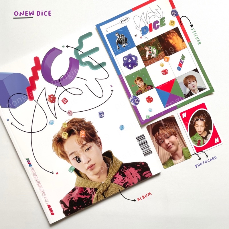 ONEW DICE ALBUM / PHOTOCARD / PC