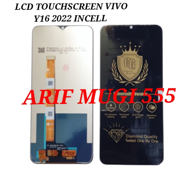 LCD TOUCHSCREEN VIVO Y16 2022 FULLSET ORIGINAL