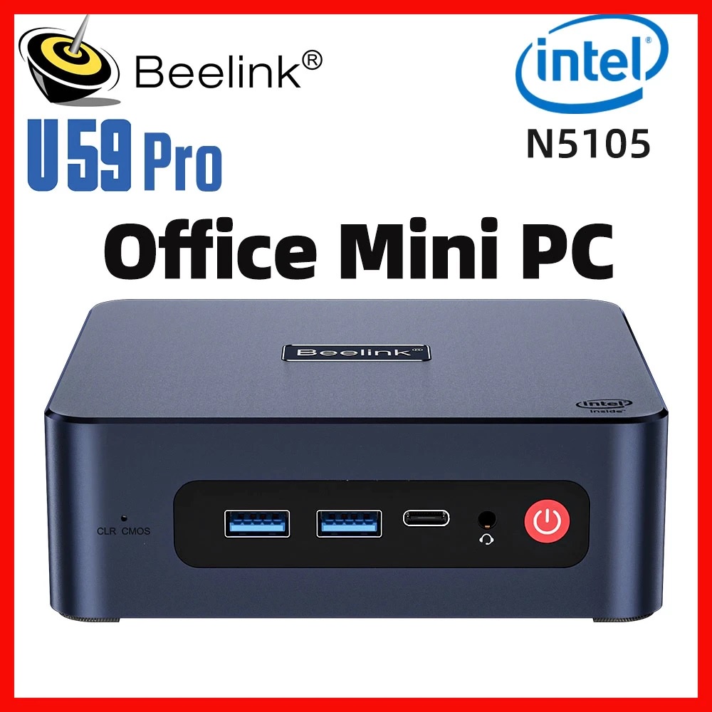 BEELINK U59 PRO MINI PC - Intel Celeron Jasper Lake N5105 - WIndows 11 Pro - Mini PC Terbaru dari BEELINK