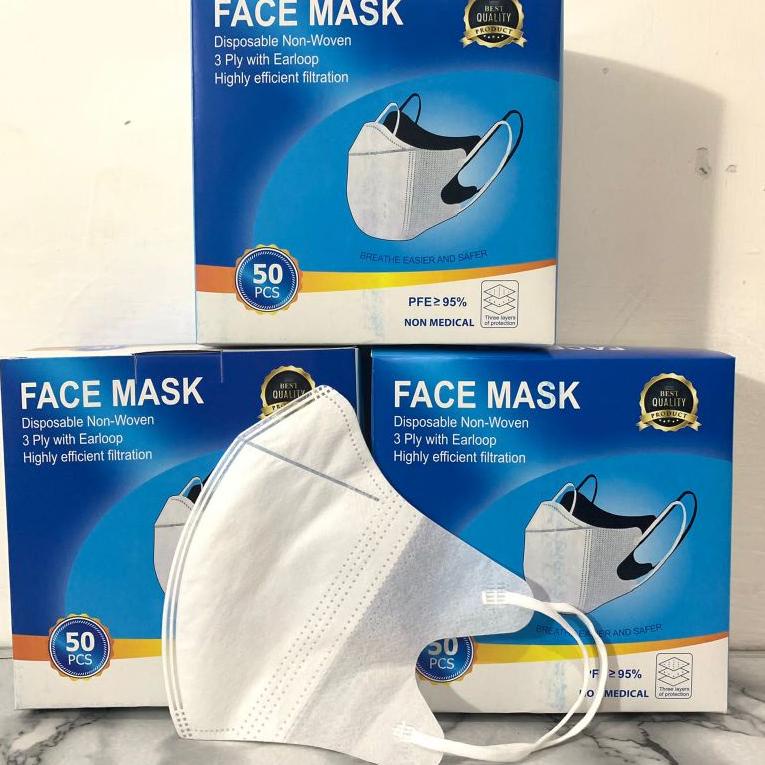 セ MASKER DUCKBILL 3PLY HITAM PUTIH // DUCKBILL ALKINDO // DUCKBILL FACE MASK // Duckbill Murah isi 5