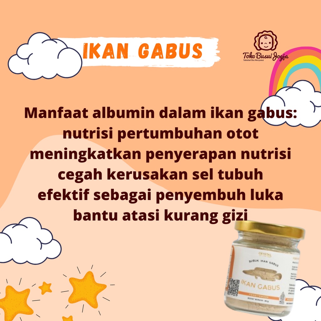 Crystal of the Sea - (Set of 3 Jar 20GR) White Anchovy + Ikan Gabus + Brown Anchovy + Shrimp Powder + Seaweed / Bubuk MPASI