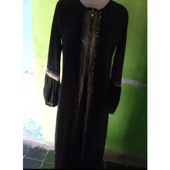 ABAYA BORDIR warna hitam