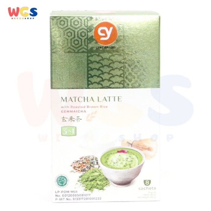 

CY MATCHA LATTE WITH ROASTED BROWN RICE - GENMAICHA 3IN1