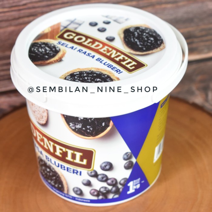 

GOLDENFIL BLUEBERRY JAM 1 KG SELAI RASA BLUBERI