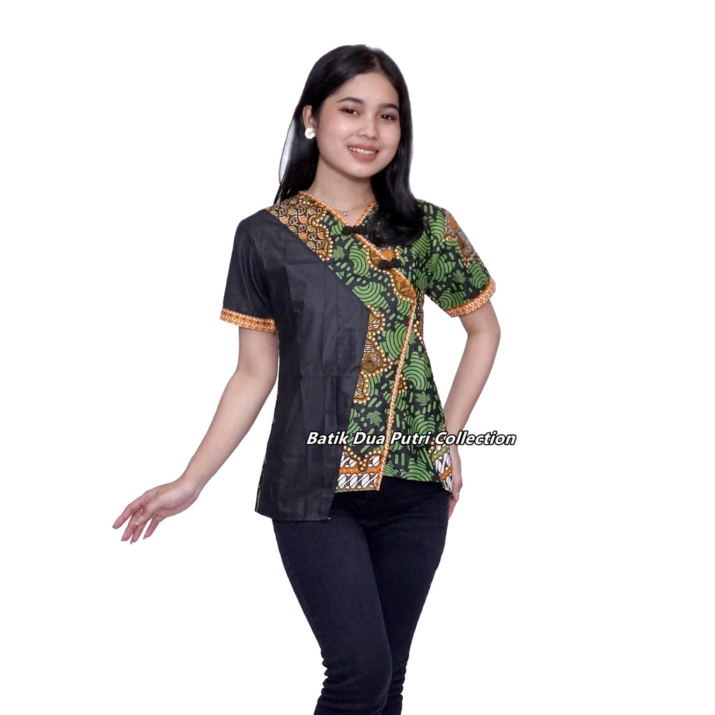 Atasan Batik Trendy Minimalis Lengan 7/8 dan Pendek Bahan Katun