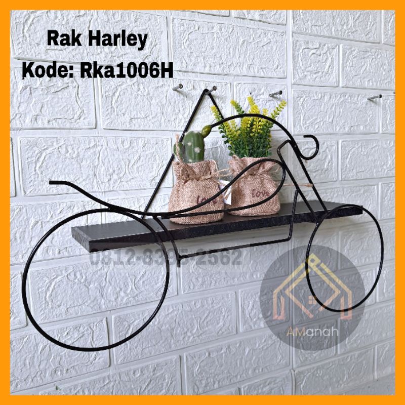 [COD] RAK DINDING HARLEY DAVIDSON RKA1006 - RAK DINDING GANTUNG MINIMALIS UNIK