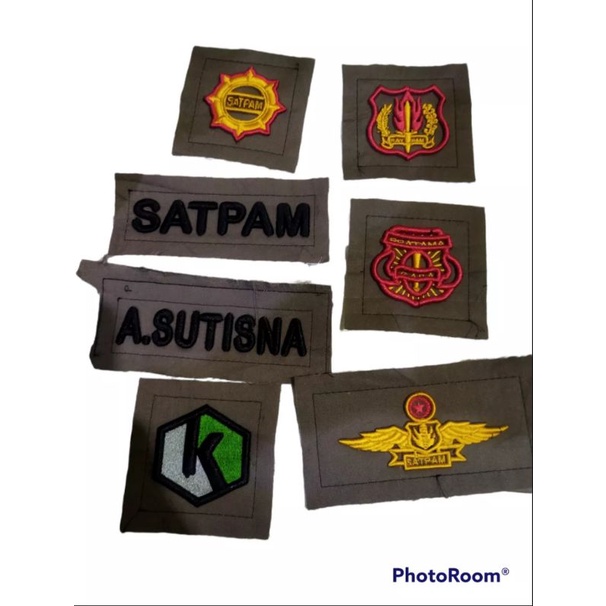 logo timbul bordir satpam terbaru