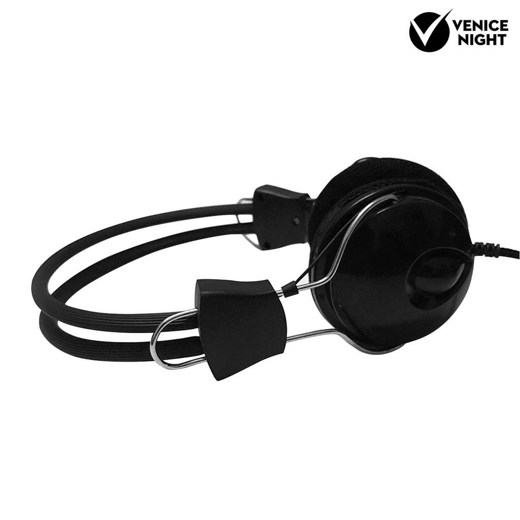 (VNEP) (Berkabel) 3.5mm Universal Noise Cancelling Head-mounted Headset Headphone dengan Mic untuk Komputer