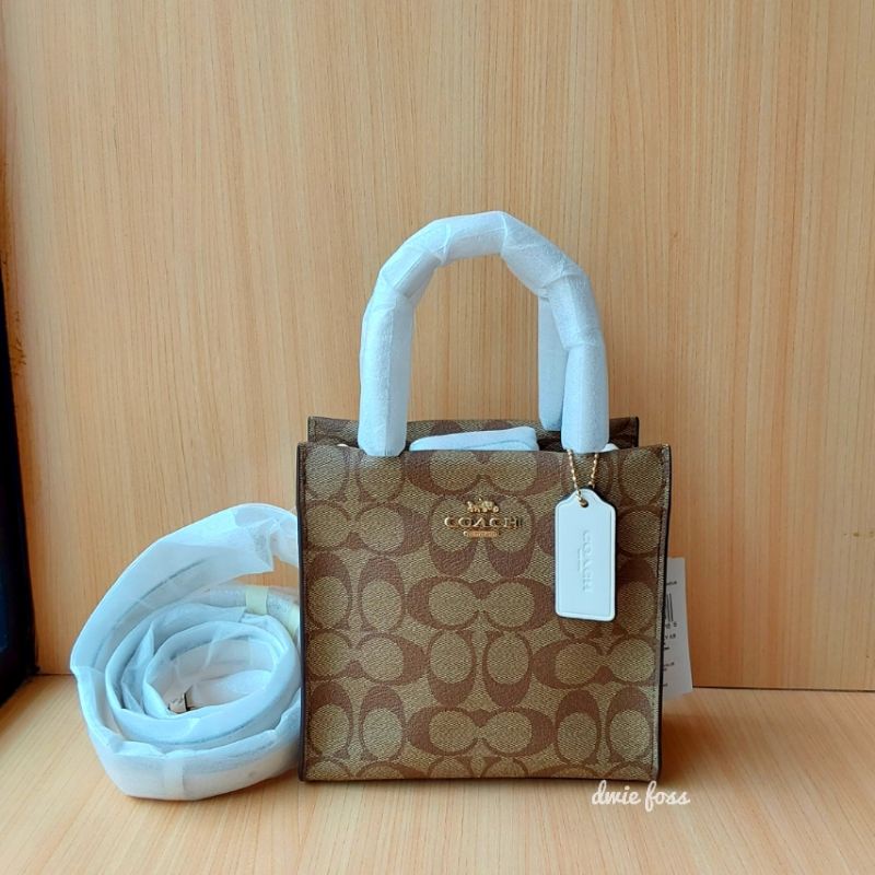 Tas Coach Mini Cally Crossbody Sign Khaki Chalk Original