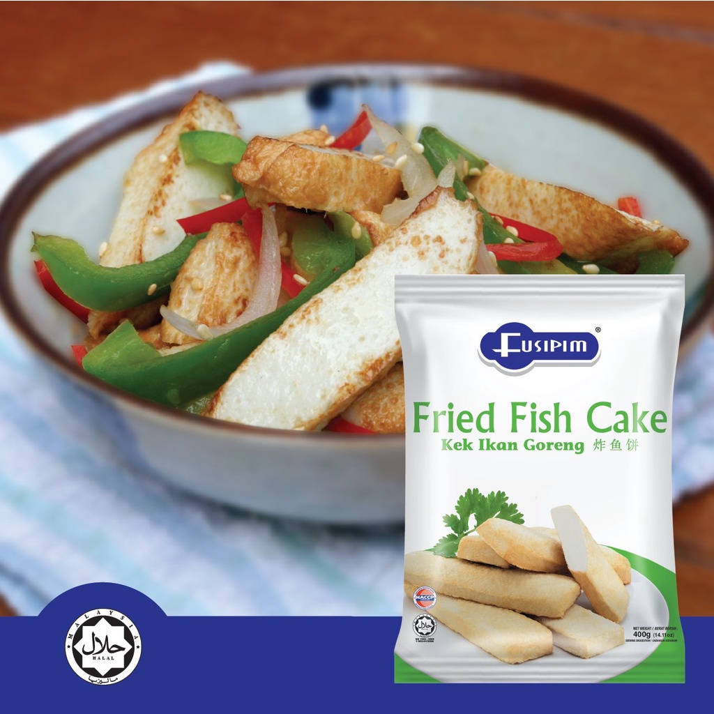 Frozen Food Fusipim Fried Fish Cake 400gr Kek Ikan Bakso Goren