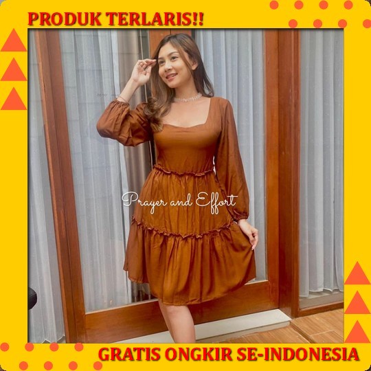 Baju Pesta Dress Wanita Remaja Casual Santai Elegan Kondangan Viral Model Terbaru 2022 Dress Gaun So