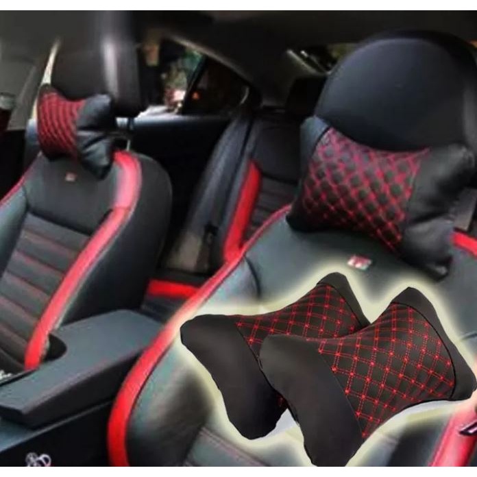 Bantal Mobil / Bantal Leher / Bantal jok mobil / bantal leher mobil empuk / bantalan jok mobil / ban