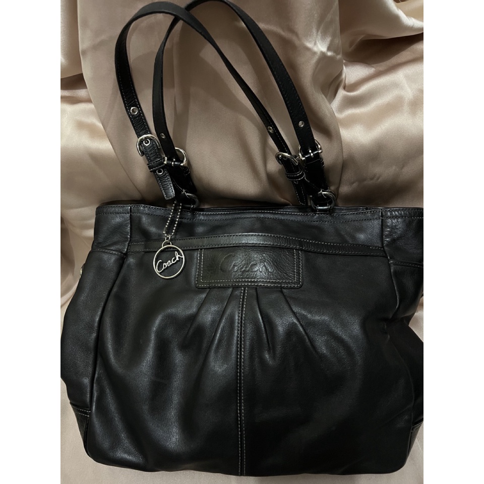 Tas Tote bag Coach Hitam vintage