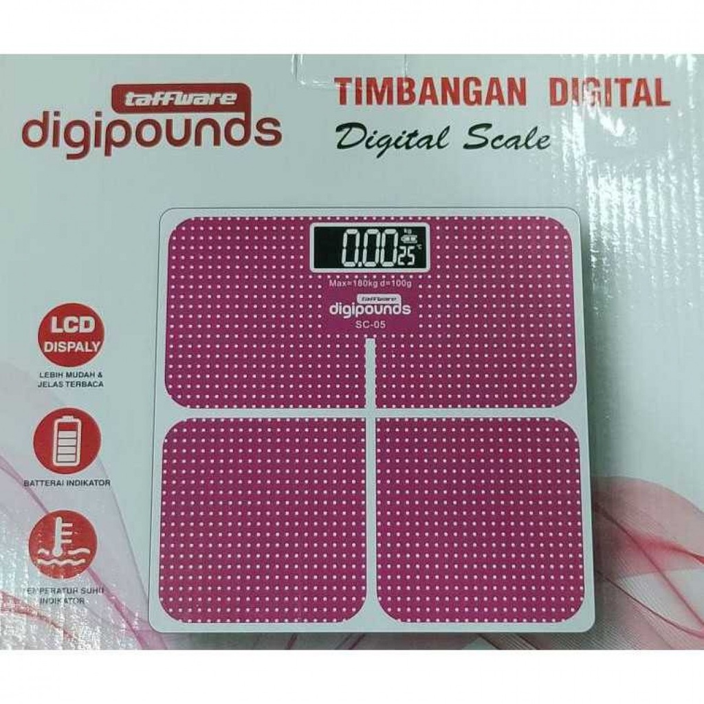 Timbangan Badan Elektronik LCD Display Max 180Kg Akurasi 0.01Gr
