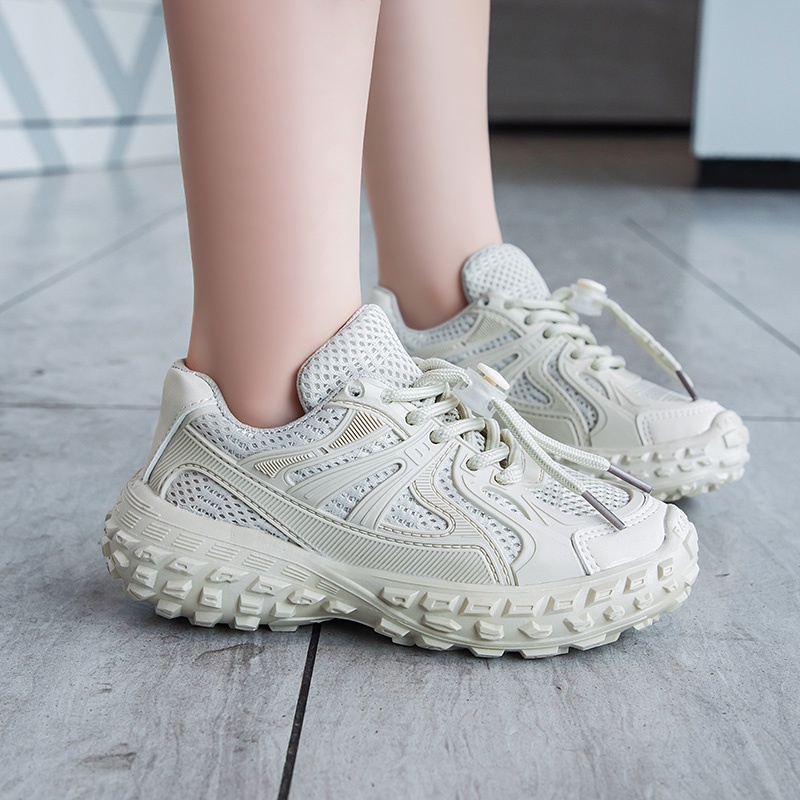 M Footwear - Sepatu Sneakers Casual Anak Unisex Import - CSG4006 Cream