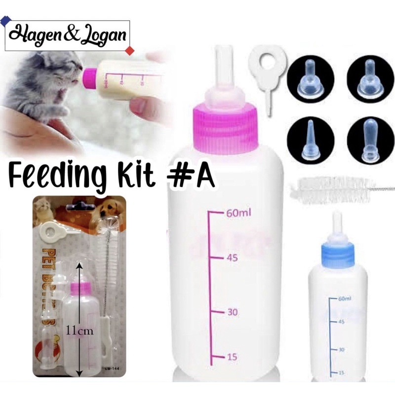 Hagen &amp; Logan Feeding Kit #A / Dop Susu untuk Hewan