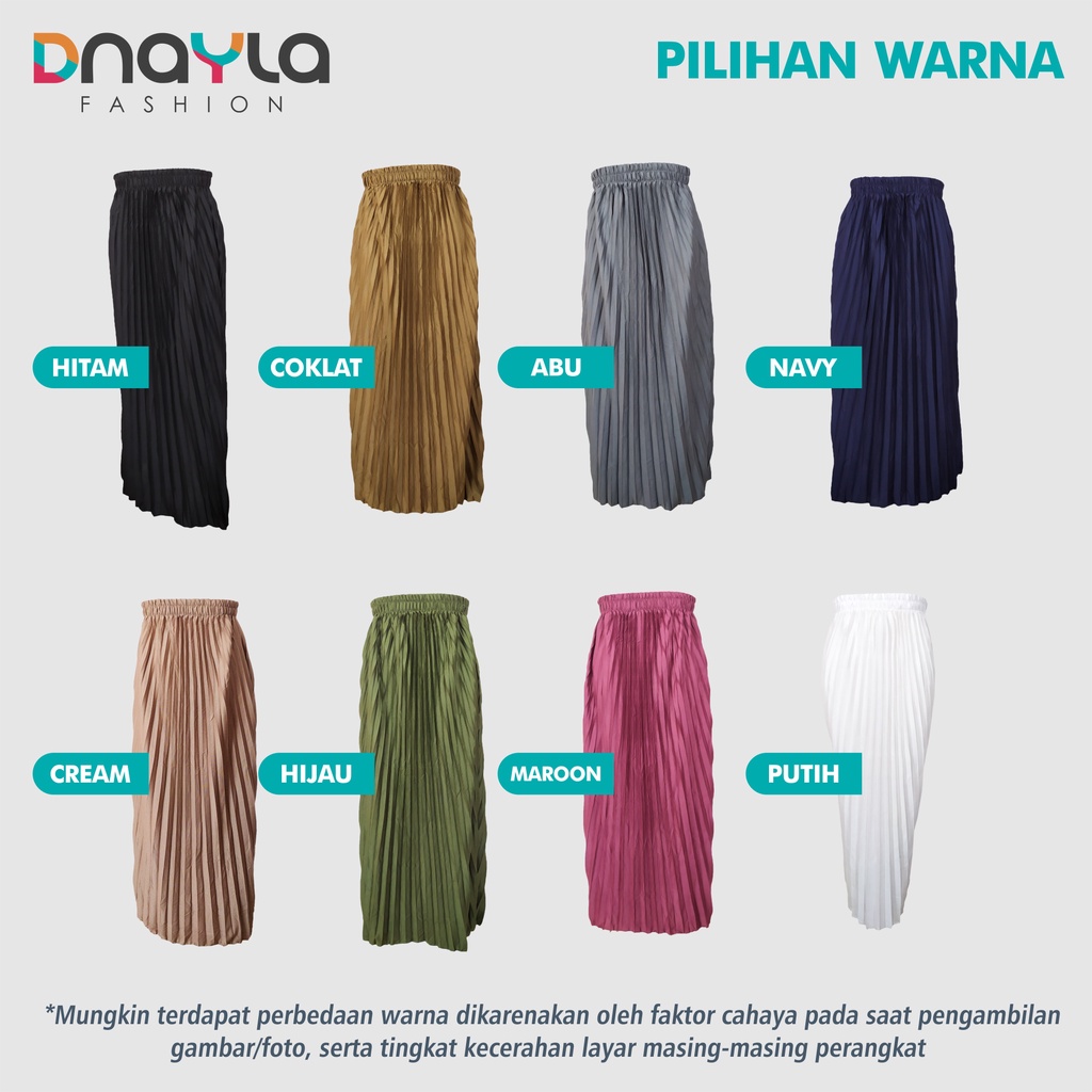 Rok Plisket Lipatan Besar Hyget Premium