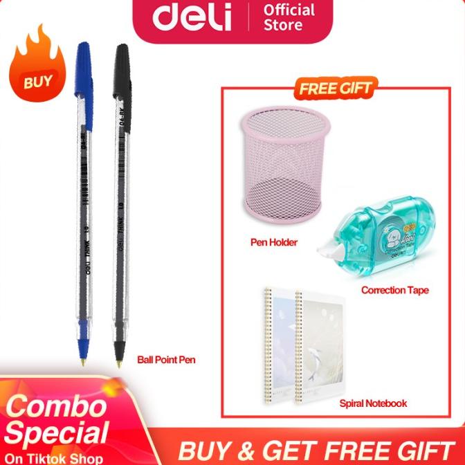 

Sale COMBO SUPER HEMAT (Deli Ballpoint Pen / Pulpen Bolpoin) /ALAT TULIS AESTHETIC/ALAT TULIS SEKOLAH/ALAT TULIS SET/ALAT TULIS LENGKAP/ALAT TULIS ANAK/ALAT TULIS LUCU