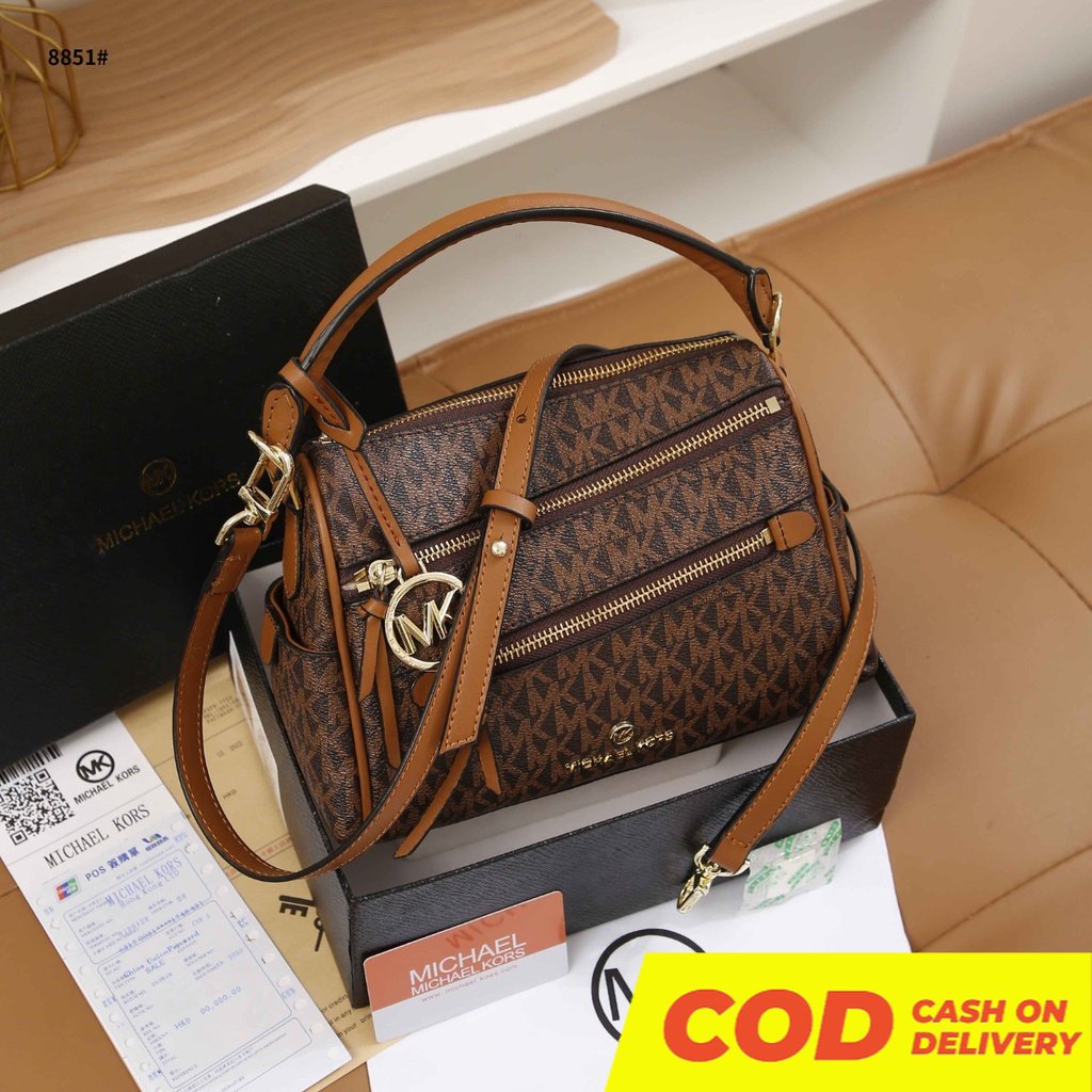 BAGBSB BS TAS WANITA HANDBAG #8551 / 8851 SEMI PLATINUM 24CM KULIT LEATHER