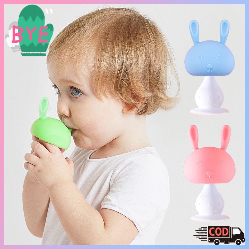 Teether bayi Mushroom/Mainan gigitan bayi bahan silikon/Teether silikon kelinci/Mainan gigitan bayi / Mainan rattle bayi /teether bayi Mushroom Head