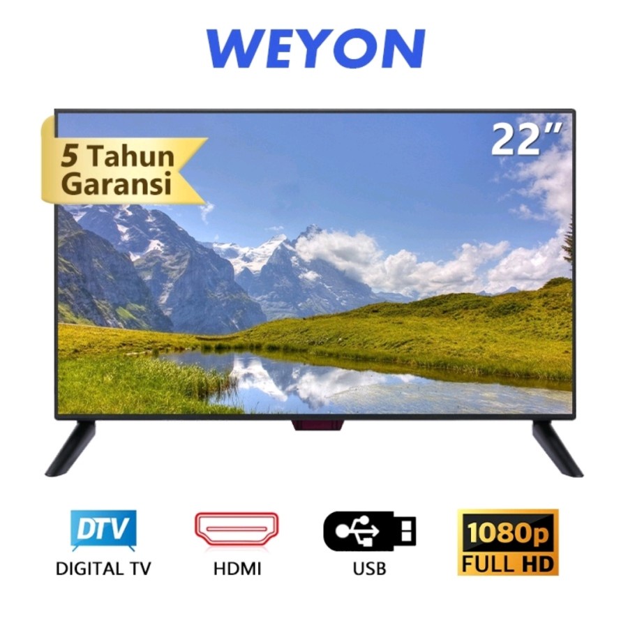 TV WEYON SAKURA LED digital / TV 22 INCH FULL HD / TV DIGITAL / TV promo