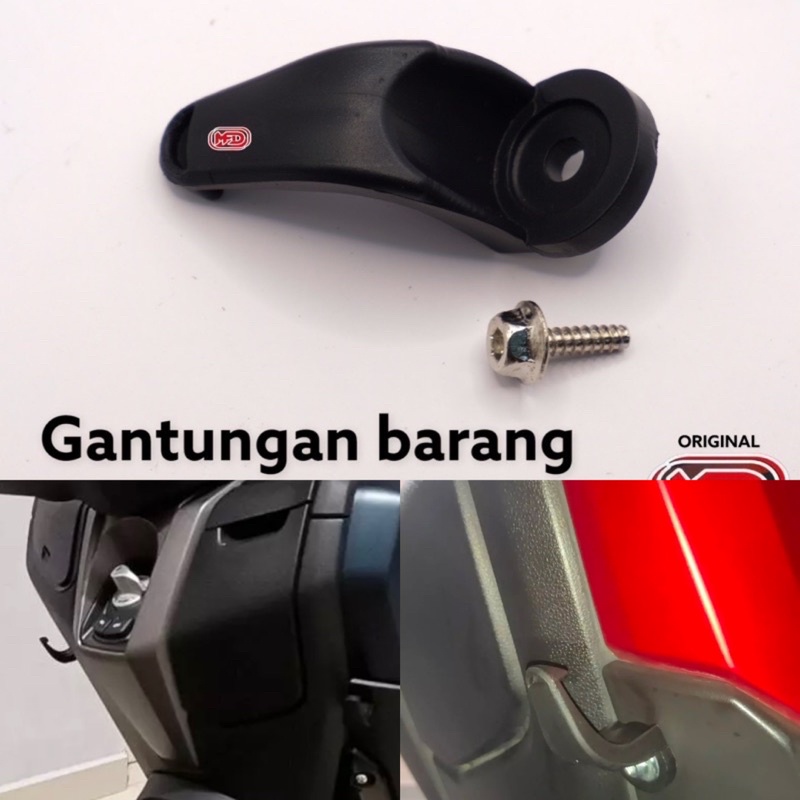 GANTUNGAN BARANG YAMAHA NMAX FOCUS HOOK LUGGAGE CANTELAN CANTOLAN NMAX XMAX AEROX MIO LEXI FINO UNIVERSAL ANTI PATAH HARGA SATUAN