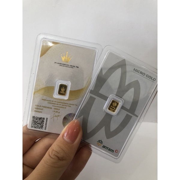 LM MICRO GOLD ANTAM 0.250 GRAM LOGAM MULIA HARDINATA