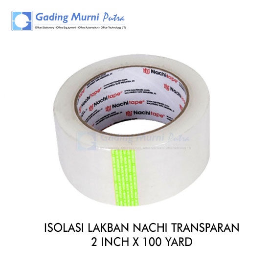 

lakban Isolasi Tape Bening Nachi 2 Inch x 100 yard 10012100