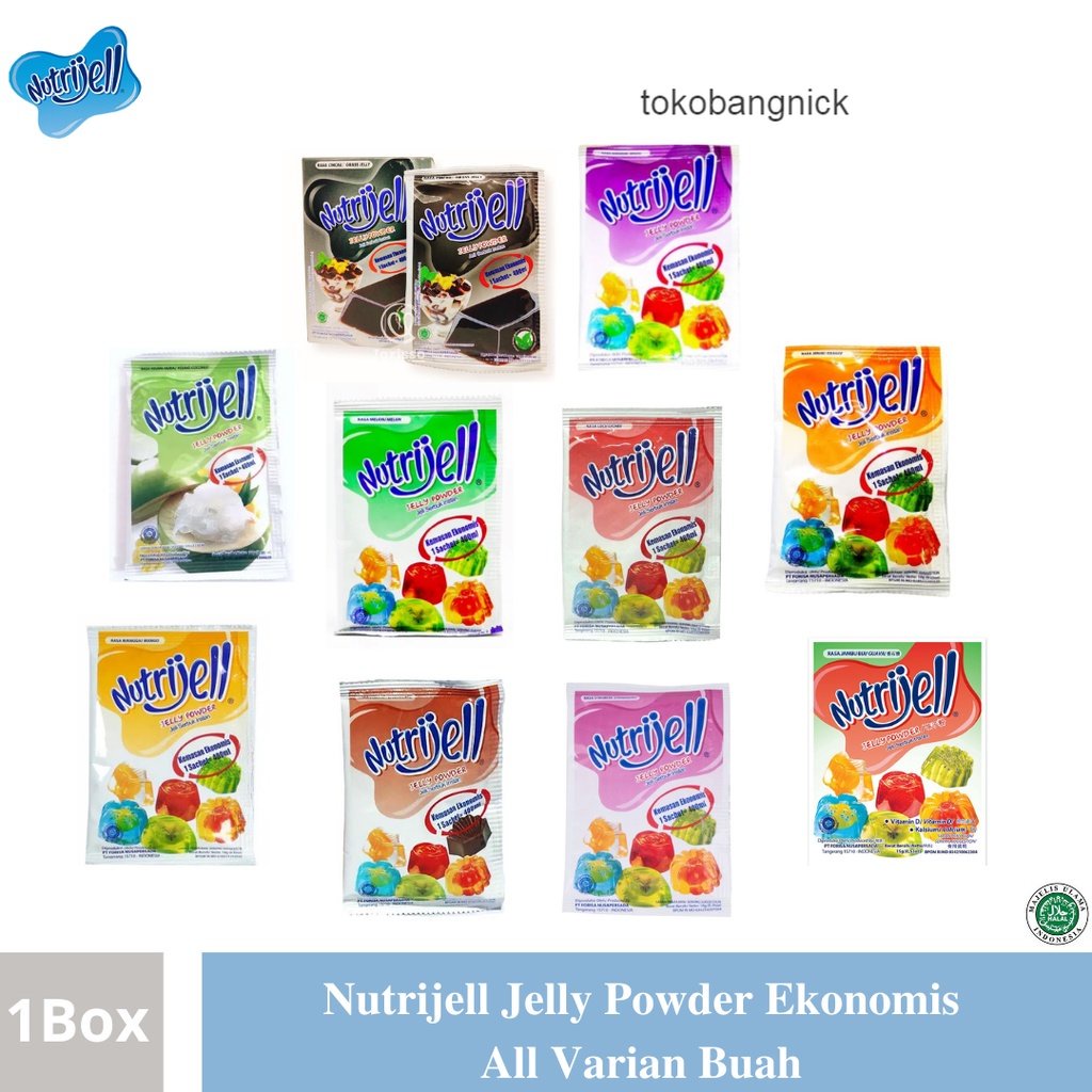 

Nutrijell Jelly Powder Ekonomis 1 Box Isi 12 Pcs