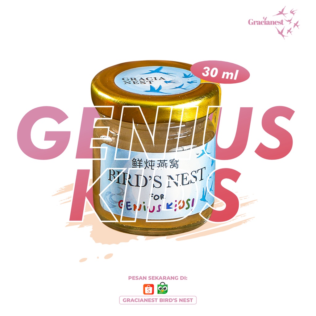 

MINUMAN SARANG BURUNG WALET GENIUS KIDS BIRD NEST 30 ML