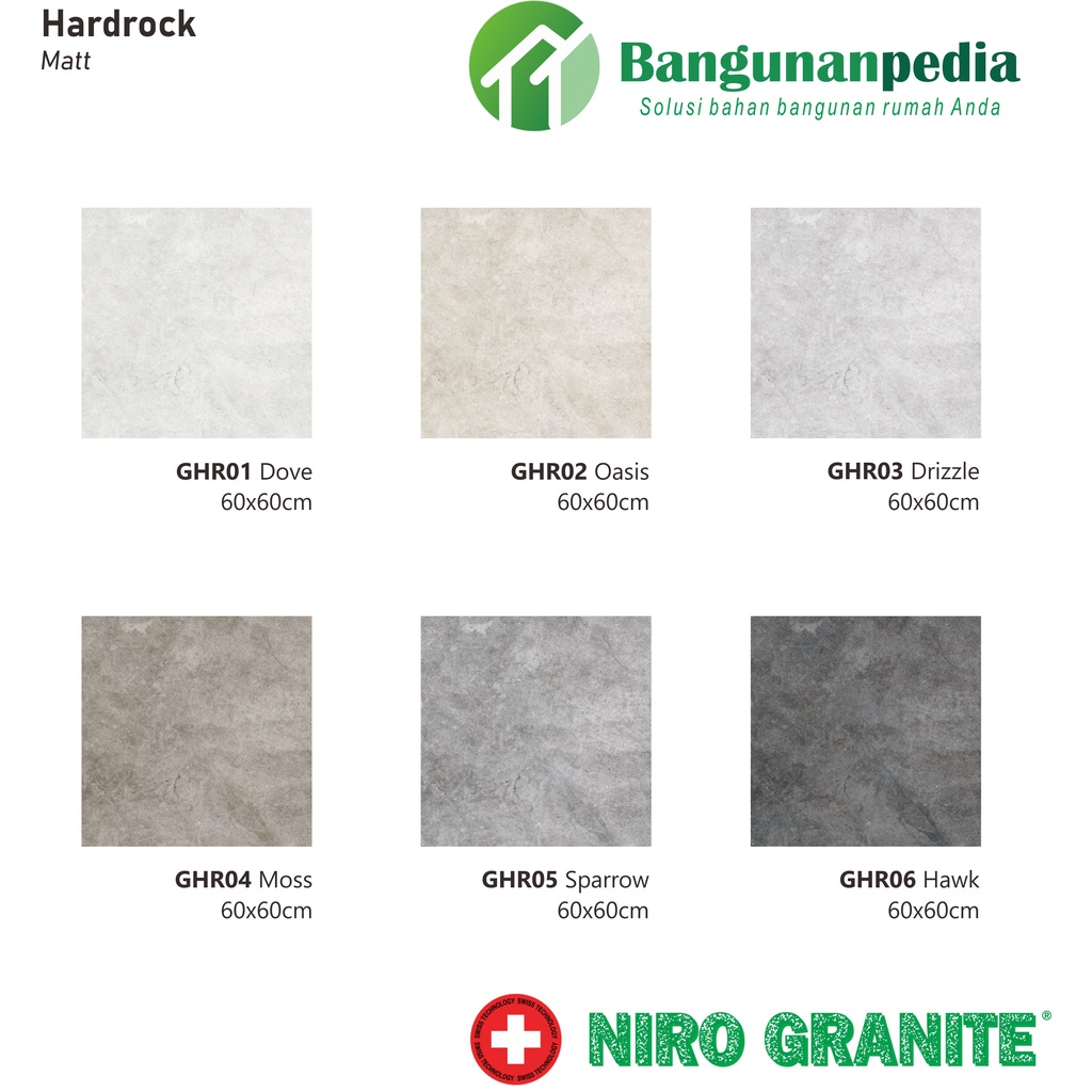 NIRO GRANITE - HARDROCK 60x60 Grade A