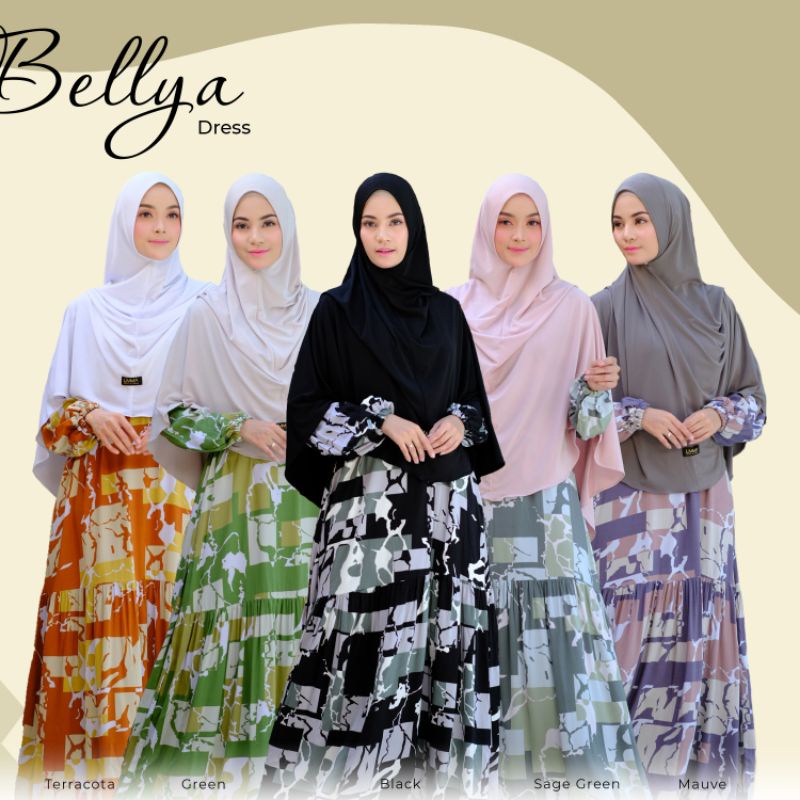 BELLYA DRESS | KATUN RAYON | UMMA | GAMIS SYARI
