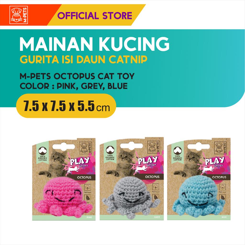 M-Pets Octopus Catnip Cat Toy / Boneka Hewan Mainan Kucing