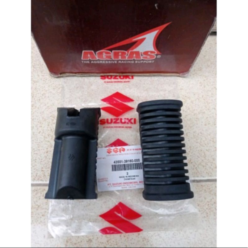 KARET FOOT STEP DEPAN BELAKANG SUZUKI RC80 RC100  DK BRAVO