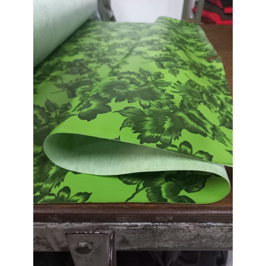 MURAH Kulit Sintetis Kembang 1mx1.37m, Kain Oscar Imitasi Jok sofa