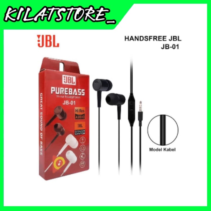 Handsfree Earphone Handset JBL JB-01/29 Pure Bass