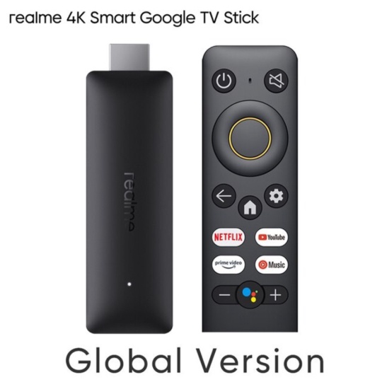Realme 4K TV Stick Smart Google Android TV Full HD Quadcore Mi Stick - 4K Diskon