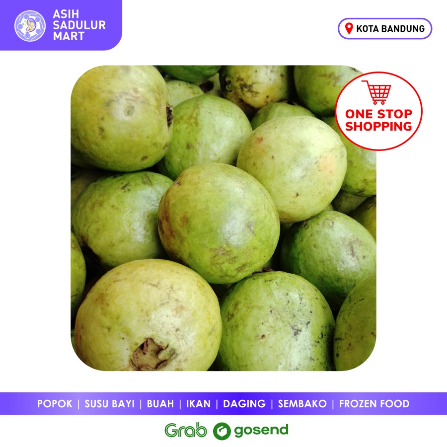 Jambu Biji Merah / Kristal | Crystal Guava 500g 1kg Buah Segar Bandung | Asih Sadulur Mart