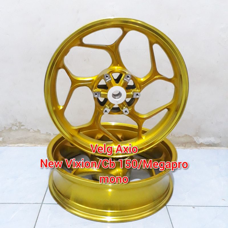 Velg Axio New Vixion Cb 150 old Megapro Mono Lebar 3/4.5 inchi Roda Pelek Vixion Nvl Nva Cb 150R