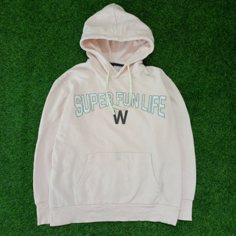 Hoodie Swib Pink jaket second murah