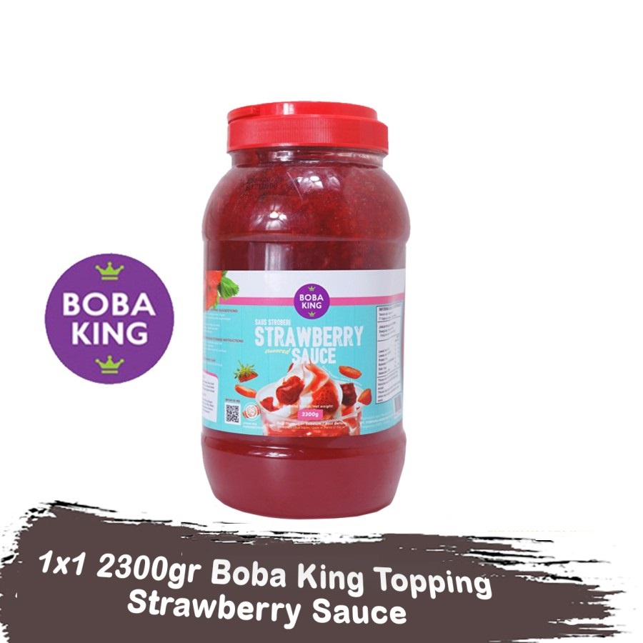 

Boba King selai Strawberry 2,3 kg Strawberry Jam / Strawberry Sauce / Selai Strawberry Boba King
