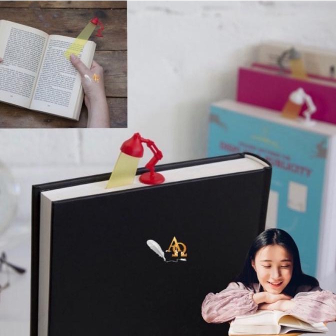 

Pembatas Buku Unik / Bookmark Edisi Lampu Baca Imut Lux Limited