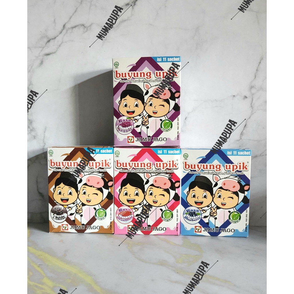 

Jamu Buyung Upik SUSU (Penambah Nafsu Makan Anak) 1 box isi 11 sachet JAMU JAGO