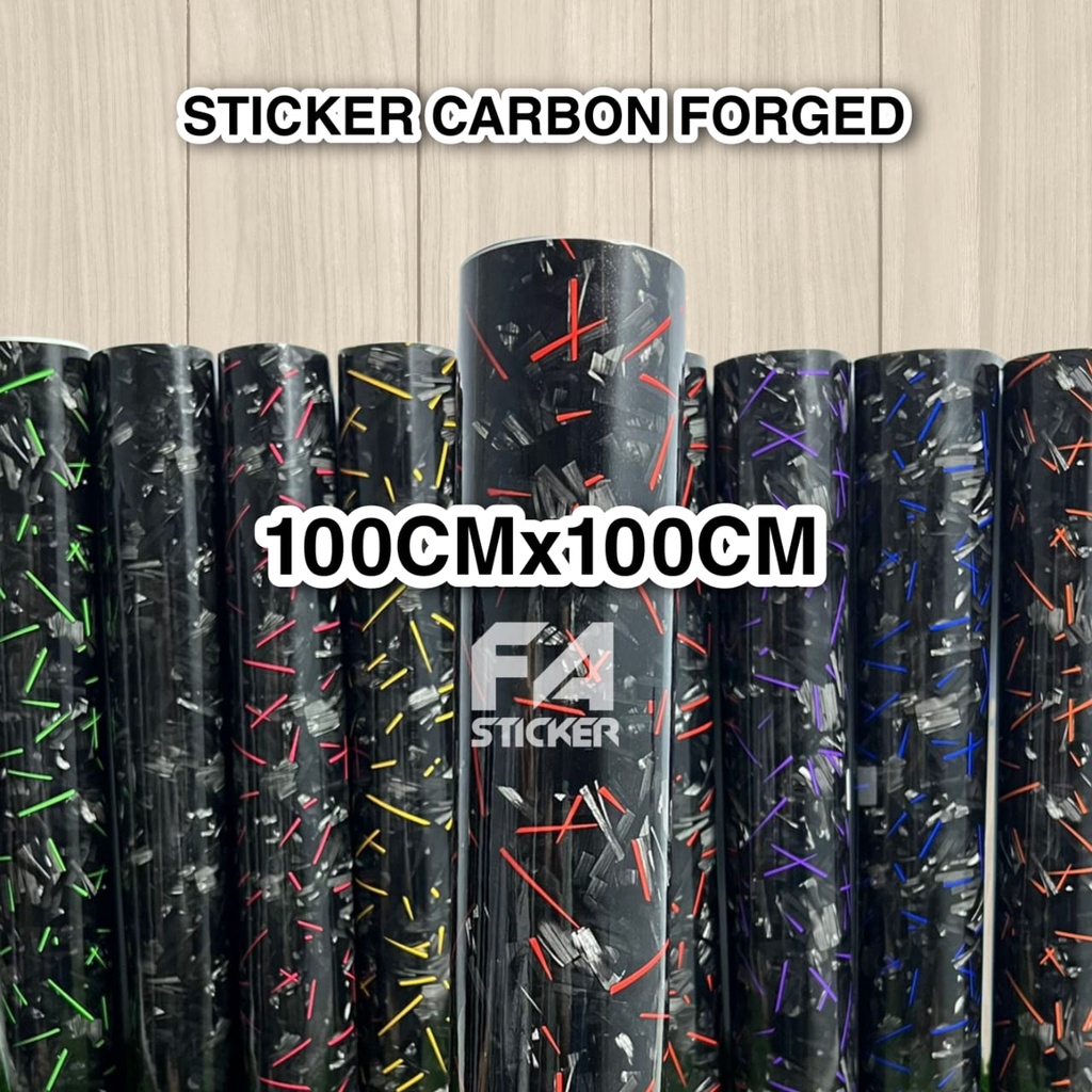 Stiker Carbon Forged 100cm x 100cm