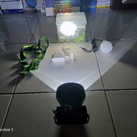 COD Luby Senter Kepala LED 10 Watt Super Terang Lithium Luby L-2833L LED 10 Watt Cahaya Putih