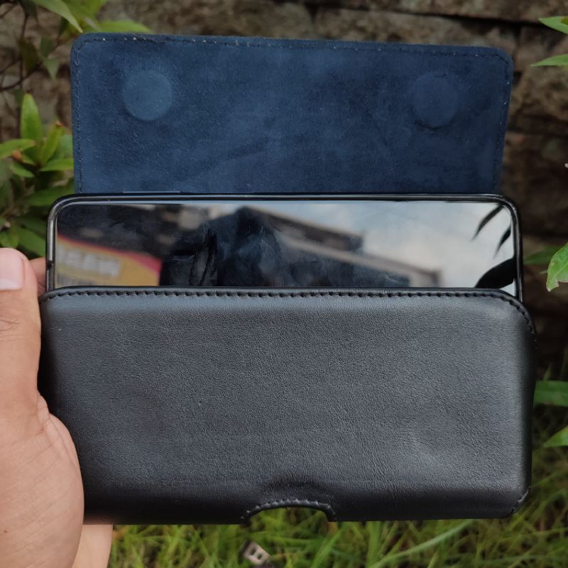 Dompet Hp Pinggang Kulit Sapi Asli Model Miring
